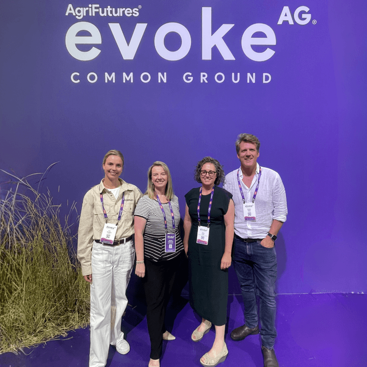 Lily Rodgers and Bobby Miller from Ruminati join Dr Carly Green and Natasha Greenwood at EvokeAg 2025.