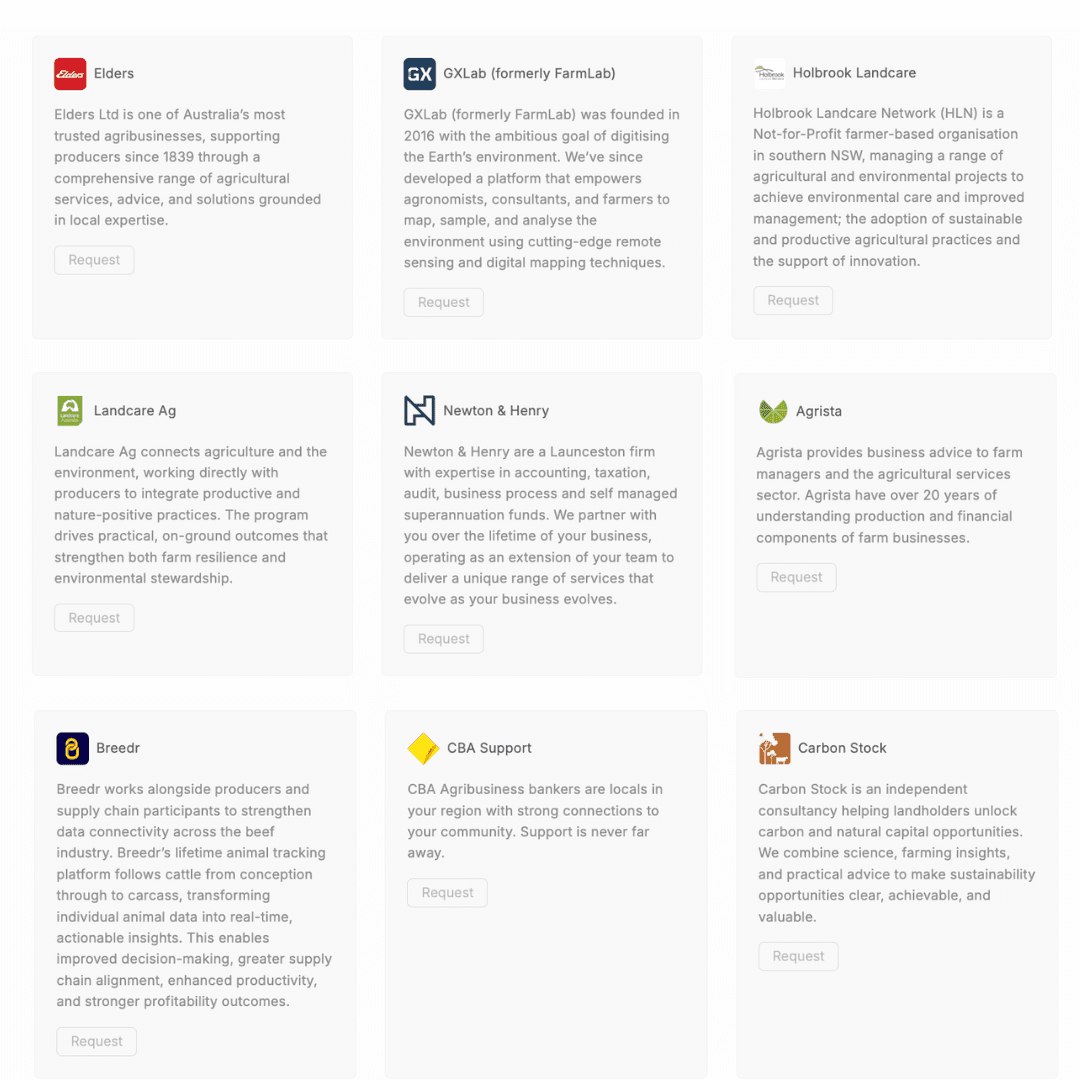 Ruminati Service Provider listings on the Ruminati app.