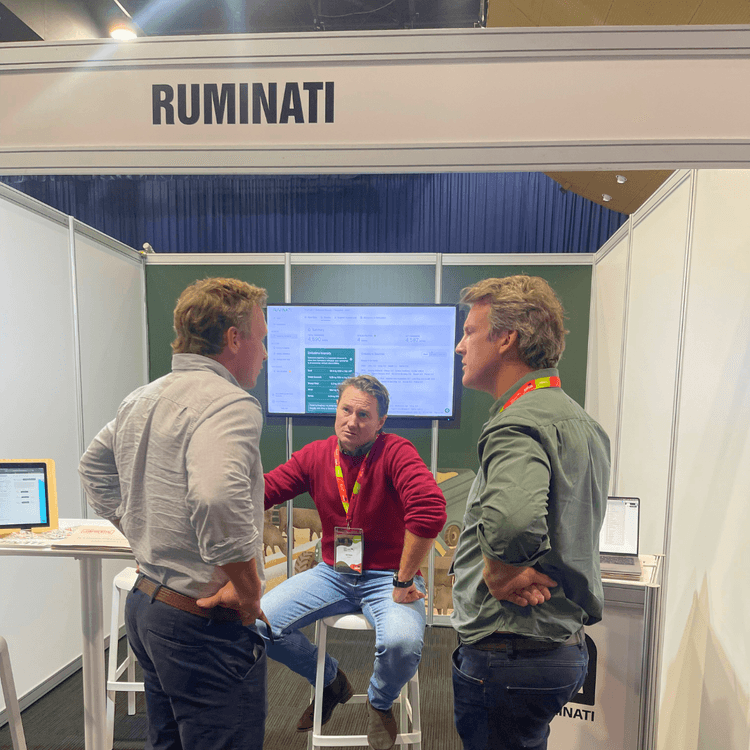 Ruminati CEO Bobby Miller and COO Will Onus discuss supply chain emissions reporting at the World Angus Forum in Brisbane.