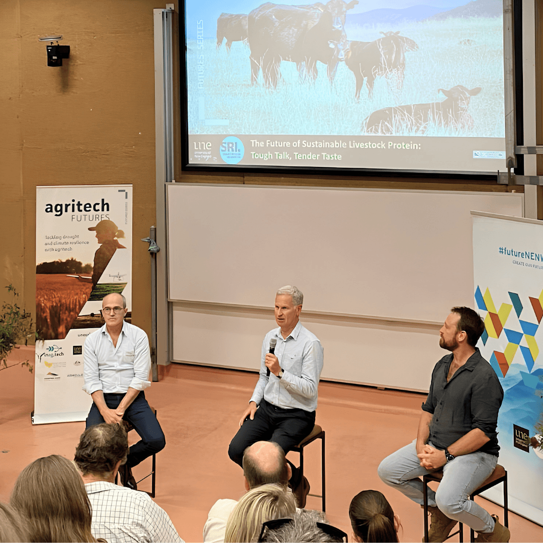 Ruminati Customer Success Lead Lily Rodgers attends the UNE Livestock Summit on behalf of Ruminati.