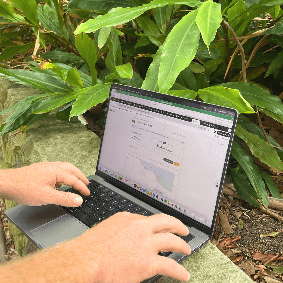 The Ruminati platform in use by a producer at the Ruminati producer day.