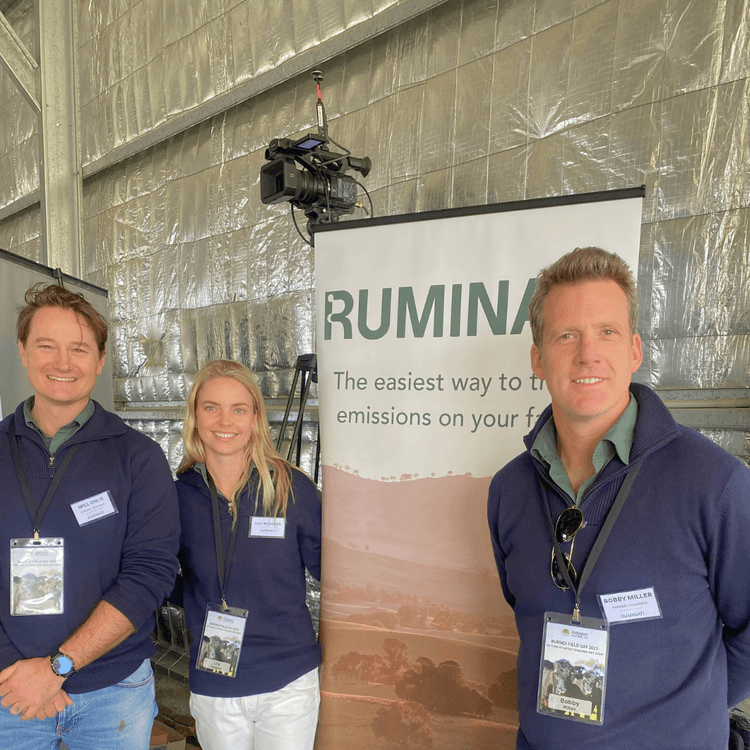 Ruminati's Will Onus, Lily Rodgers and Bobby Miller attend the Paraway Pastoral Field Day in 2023.